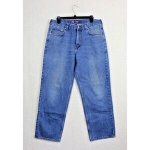 Chaps Men's Straight Fit Heavy Denim 100% Cotton 34x30 Jeans